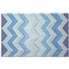 BIANCHERIAWEB Tappeto Casa Bagno Cotone Spugna Morbida Antiscivolo Tono su Tono Corner 60x130 Oceano