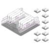 ZOREI 10 Pezzi Connettore Veloce 6 Pin, Per Unire 2 Striscia Led COB o RGBWW da 12mm, Senza Saldatura e Trasparente