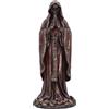 Nemesis Now Santisima Muerte - Statuetta in resina, 19 cm, rosso/bronzo, raffigurante il santo della morte in preghiera, in resina di alta qualità, sapientemente dipinta a mano