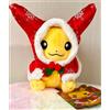 Pokemon Center Pikachu Peluche Illuminazione Natale Pokemon Center Bambola Originale 2015 Gi...