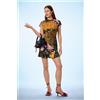 Desigual, Abito corto stampato, Donna, Viscosa, Verde, L