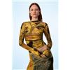 Desigual, maglione leggero stampato, Donna, Viscosa, Verde, L