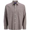 JACK & JONES Jormeadows Oversized Check Shirt LS Pls, Rosso Tibetano, 5XL Uomo