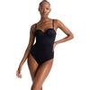 Dorina Body Modellante Perizoma/Tanga SUBLIME SCULPT Donna - Leggermente Imbottito, Senza Ferretto, Controllo Medio, Spalline Regolabili & Rimovibili, Chiusura con Bottoni a Pressione al Cavallo, Nero