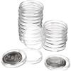 QUARKZMAN 20 Pz 27mm Portamonete per Dollaro D'Argento per La Raccolta | Coperture in Plastica per Capsule di Monete, Contenitore Trasparente in Acrilico, di Monete, rotondo