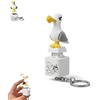 Generico Portachiavi con pulsante sonoro Seagull Mine, clicker fidget ricaricabile con suono reale e luce LED, clicker tastiera gracchiante, gadget portatile antistress, regali antistress da scrivania (1PC)