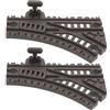 FRCOLOR Binari Treno Giocattolo Flessibili in Plastica 2 Pezzi Deformazione Elastica, Accessori per Bambini Compatibili Set Ferroviari Classici