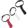 FUNOMOCYA 3 Mini Cravatte per Preannodate in Tessuto Accessori per Nero per Decorazioni Miniature Casa