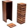 LOGOPLAY Torre Oscillante, Gr. L, Altezza 26 Cm, Condo, Torre Di Legno, Gioco di Abilità, Gioco da Tavolo in Legno (Marrone)