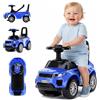 sun baby Macchinina bambino 1 anno, macchinina cavalcabile bambino, auto per bambini, aiuto per imparare a camminare con suoni, Volante con clacson (Blu)