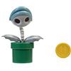 Super Mario Osso da collezione Piranha - Action figure articolata snodata da 10,2 cm, con accessorio per monete, perfetta per bambini e collezionisti! Dai 3 anni in su