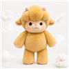Generico 2026 Nuovo Peluche Che Corre 45 cm/60cm, Peluche Che Corre,Graziosis Peluches Di Bovini Delle Highlands,Animale Di Pe Luche Per Uomini,Donne (Agnello giallo, 45 CM)