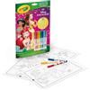 CRAYOLA - Album Attività & Coloring Disney Princess, 32 Pagine da Colorare e 7 Mini Pennarelli Lavabili, 5807G