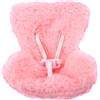 lasuroa Seggiolino Auto Bambole, Seggiolini Auto in Peluche per Bambole con Clip e Cintura di Sicurezza Cuscino Decorativo Morbido Carino Ornamento e Accessorio da Collezione (Rosa)