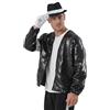 Shuanghao Uomo/Donna Jacket Giacche Costumes for Bambino/Adulto Halloween Natale Concerto Role Play Retro Fancy Dress Coat Outfit Set （Giacca+Regali Cappello+Guanti 3PS 180CM
