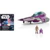 Jazwares STAR WARS Micro Galaxy Squadron Mace Windu's Jedi Interceptor Mystery Bundle - Veicoli di classe armatura leggera da 7,6 cm e classe scout con accessori (esclusiva Amazon)