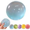 Yaepoip Handmade Coconut Oil Squishy Ball, Super High Moldable Crystal Coconut Oil Stress Ball, Soft and Non-sticky, Lightweight and Portable (Blue)