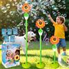 YYSWSAKY Macchina per Bolle Automatica, Macchina per Bolle di Sapone Ricaricabile con Luci e Musica per Bambini, All'Aperto, Giardino, Compleanno, Matrimonio, Festa, con Telecomando (Arancione)