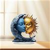 Blue Moon Golden Sun ornamento da tavolo 2D aereo per mobile TV da interno