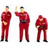 3 pezzi 1/64 Piccola stazione di servizio Figura di persone per oggetti di