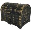 Kids Pirate Treasure Chest Toy Box Bomboniere Oggetti di scena Bronzo antico