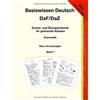 CreateSpace Independent Publishing Platf Basiswissen Deutsch DaF/DaZ: Grammatik - Neu: mit Lösungen
