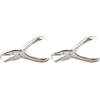 OFFICER PRODUCTS 18067811-19 - Spillatrice professionale in metallo/pinzatrice a forbice (Confezione da 2)