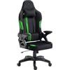 KRAKEN CHAIRS Sedia Gaming Tessuto Velluto - Verde Poltrona Gaming Ergonomica Con Cuscino Lombare, Poggiatesta, Braccioli 2D E Dondolo, Sedia Ufficio Con Schienale 120°, Portata 130 kg