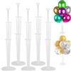 YOYEAH Balloon Stand Set, Balloon Stand per Palloncini, Kit Balloon Stand con 5PCS Riutilizzabili, Balloon Holder per Feste, Compleanni, Matrimoni, Decorazioni Natalizie