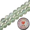 Fukugems Perline con Stretch Cord per Gioielli Che Fanno Perline di Pietra sciolte per DIY Energy Stone Healing Power Bracelet 6mm=128 Pezzi e 1 Rotolo Cavo Prehnite AAA 6mm