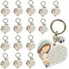 Regalami.Shop 16 Bomboniere Portachiavi Preghiera Ave Maria - Bomboniera Comunione, Bomboniera Cresima, Bomboniera Battesimo, Regalo Catechismo e Feste Parrocchiali (16, Ave Maria)
