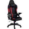 KRAKEN CHAIRS Sedia Gaming Tessuto Velluto - Rosse Poltrona Gaming Ergonomica Con Cuscino Lombare, Poggiatesta, Braccioli 2D E Dondolo, Sedia Ufficio Con Schienale 120°, Portata 130 kg