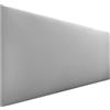 DHOME Testiera Imbottita Liscia in Similpelle Altezza 70CM Spessore 4cm e 8cm per Parete Acustica Testate Letto Pannello Fonoassorbente Camera da Letto (Similpelle Grigio Chiaro, 160cm, Spessore 4cm)