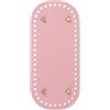 PATIKIL Fondo per Borse Pelle Pu 8.7x3.9 Pollici, Base Ovale Tappetino Fondo per Borsa Uncinetto con Fori e Chiodi, per Borse Fai da Te, Borse a Tracolla, Borsette, Rosa