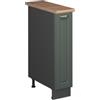 Vicco Armadio cucina dispensa alto Fame-Line, Verde-oro rustico/Antracite, 20 cm, PL Rovere, per la combinazione con altri moduli della serie Fame-Line