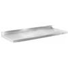 METRO Professional Mensola da muro GWMS4140, acciaio inox, 140 x 40 x 8 cm, scaffale sospeso, portata massima di 100 k, argento