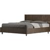 BS COM Letto matrimoniale contenitore 160x190 testata dritta noce