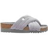 Dr. Scholl's Scholl, Pantofola Donna Alexis Soft in Morbida Pelliccia Sintetica, Grigio (37 EU)