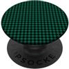 Preposh Verde Nero Mini Gingham Carino Piccolo Check Cottagecore Preppy PopSockets PopGrip Adesivo