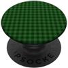 Preposh Cottagecore Preppy a quadretti piccoli a quadretti verde scuro PopSockets PopGrip Adesivo