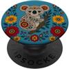 Folk Art Patterns Carino Koala Floreale Motivi Folk Ornamentali Boho PopSockets PopGrip Adesivo