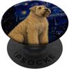 Doggies Unlimited Cane Van Gogh con rivestimento morbido Wheaten Terrier Notte stellata PopSockets PopGrip Adesivo