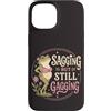 Frog Aging Humor Custodia per iPhone 15 Sagging Ma Ancora Bavaglio Divertente Rana Umorismo Retrò