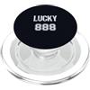 Chinese Numerology Culture Studio Lucky cinese 888 Bilancia tutte le aree della tua vita PopSockets PopGrip per MagSafe