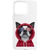 Boston Terrier Puppy Lover PS Custodia per iPhone 15 Pro Max Patriot Boston Terrier Closeup Portrait US Flag Occhiali da sole