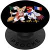 France Algeria Heritage Bandiera Algeria Francia Radici algerine Orgogliosa francese PopSockets PopGrip Adesivo