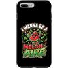 Cute Fruit Cartoon Joke for Food Lovers Custodia per iPhone 7 Plus/8 Plus Divertente cibo gioco di parole anguria melonaire amante dei soldi