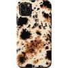 generic Custodia per iPhone 11 Pro Max Motivo animale tartarugato con stampa mucca marrone
