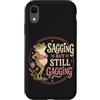 Frog Aging Humor Custodia per iPhone XR Sagging Ma Ancora Bavaglio Divertente Rana Umorismo Retrò