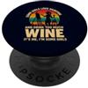 Painting Wine Lover Some Girls Funny Ret Pittura E Vino Alcune Ragazze Divertente Artista Retro Tramonto PopSockets PopGrip Adesivo